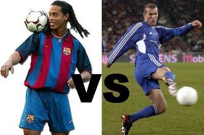 ronaldinho vs zidane